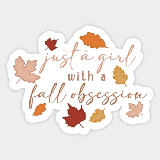 Fall Obsession Sticker